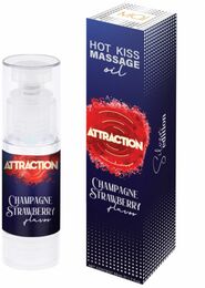 Массажное масло MAI ATTRACTION CHAMPAGNE STRAWBERRY (50 мл)