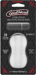 Мастурбатор Doc Johnson GoodHead - Vibrating Helping Head Pro - Frost