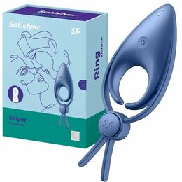 Эрекционное кольцо Satisfyer Sniper Blue