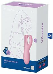 Клиторальный смарт вибратор Satisfyer Threesome 4 Pink с тремя пальчиками