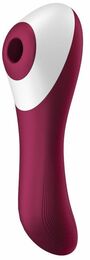 Вакуумный стимулятор с вибрацией Satisfyer Dual Crush Wine Red