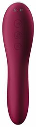 Вакуумный стимулятор с вибрацией Satisfyer Dual Crush Wine Red