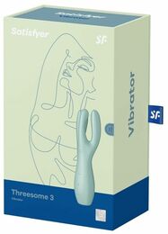 Клиторальный вибратор Satisfyer Threesome 3 Mint с тремя пальчиками