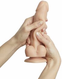 Реалистичный фаллоимитатор Strap-On-Me Sliding Skin Realistic Dildo Vanille - S, эффект подвижной ко