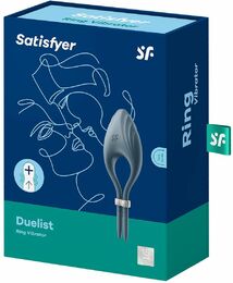 Эрекционное виброкольцо лассо Satisfyer Duelist Dark Blue, 10 режимов, мощный мотор