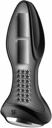 Анальная смарт вибропробка с жемчужным массажем Satisfyer Rotator Plug 2+ Black