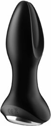 Анальная смарт вибропробка с жемчужным массажем Satisfyer Rotator Plug 2+ Black