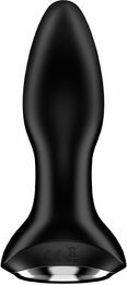 Анальная смарт вибропробка с жемчужным массажем Satisfyer Rotator Plug 2+ Black