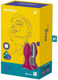 Анальная смарт вибропробка с жемчужным массажем Satisfyer Rotator Plug 2+ Violet