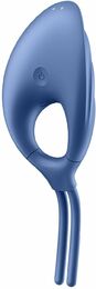 Эрекционное виброкольцо лассо Satisfyer Swordsman Blue, крепкая фиксация, 10 режимов, мощный мотор