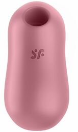 Вакуумный стимулятор с вибрацией Satisfyer Cotton Candy Light Red