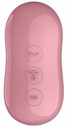 Вакуумный стимулятор с вибрацией Satisfyer Cotton Candy Light Red