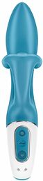 Вибратор кролик с тройным отростком Satisfyer Embrace me Turquoise, 2 мотора, диаметр 3,6 см