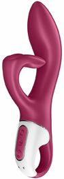 Вибратор кролик с тройным отростком Satisfyer Embrace me Berry, 2 мотора, диаметр 3,6 см