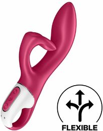 Вибратор кролик с тройным отростком Satisfyer Embrace me Berry, 2 мотора, диаметр 3,6 см