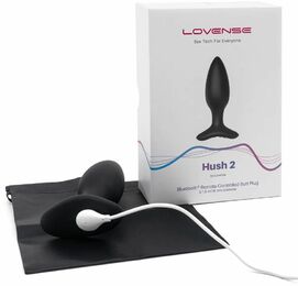 Анальная смарт вибропробка Lovense Hush 2, размер S