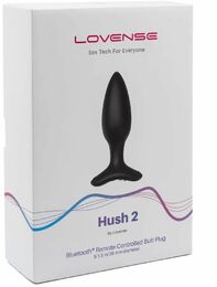 Анальная смарт вибропробка Lovense Hush 2, размер S