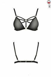 Бюстгальтер-стрепы MEGGY BRA black XXL/XXXL - Passion Exclusive