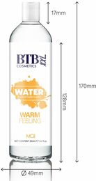 Разогревающая смазка на водной основе BTB WARM FEELING (250 мл)