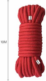 Веревка для BDSM BTB Bondage Rope Red, длина 10 м, диаметр 65 мм, полиэстер