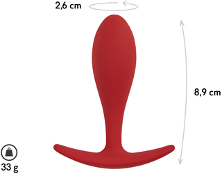 Анальная пробка Le Frivole M Lito RED