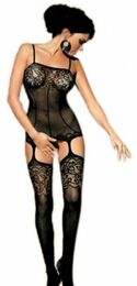 Комбинезон Obsessive BODYSTOCKING F204 черный