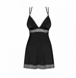 Cорочка Obsessive Lolitte babydoll & thong black XXL