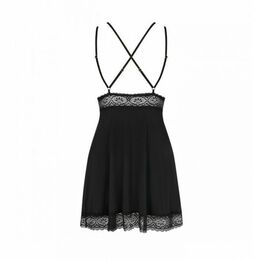 Cорочка Obsessive Lolitte babydoll & thong black XXL