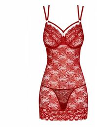 Комплект Obsessive 860-SET-3 2 pcs set red L/XL