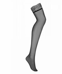 Чулки Obsessive Chiccanta stockings black S/M