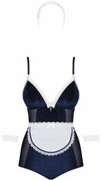 Костюм Горничная Maid teddy blue S/M Obsessive