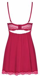 Бебидолл Obsessive Rosalyne babydoll & thong red S/M