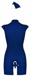 Костюм стюардесса Stewardess 3 pcs costume blue S/M