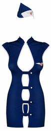 Костюм стюардесса Stewardess 3 pcs costume blue S/M