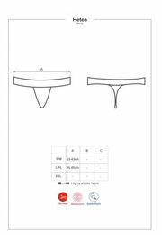 Стринги Obsessive Hetea thong red L/XL