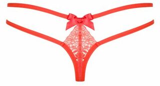 Трусики Obsessive Intensa double thong cherry tomato S/M