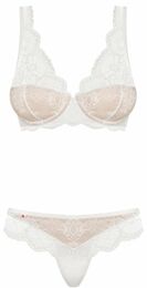 Комплект Obsessive 853-SET-2 set 2-pcs white S/M