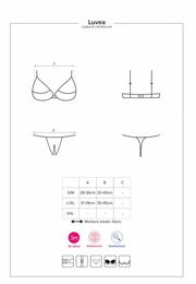 Комплект Obsessive Luvae cupless set L/XL