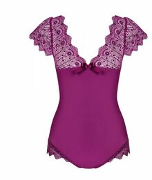 Боди Obsessive Moketta teddy purple S/M