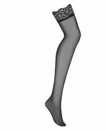 Чулки Obsessive Laluna stockings black L/XL