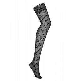 Чулки черные Obsessive S811 stockings L/XL