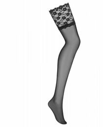 Чулки Obsessive Letica stockings black S/M