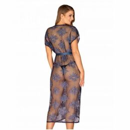 410924 Пеньюар OBSESSIVE - FLOWLACE PEIGNOIR L/XL