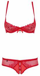 Комплект Obsessive ALABASTRA 2-PCS SET RED S/M