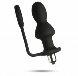 Анальная плаг с вибрацией Anal Plug Silicone, Black