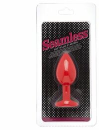 Анальная пробка Red Silicone Diamond, S