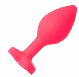 Анальная Pink Silicone Heart Light Pink,M