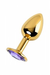 Анальная пробка Loveshop Gold Metal violet ,M