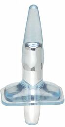 Плаг с вибрацией MENZSTUFF PURRFECT PLUG, CLEAR BLUE