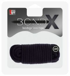 Веревка для бондажа BONDX LOVE ROPE - 10M, BLACK